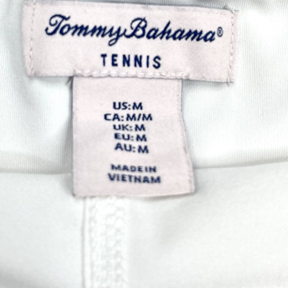 Tommy Bahama Tennis Flounce Skort Skirt Womens Medium Media Pocket UPF 50 White - Picture 3 of 7